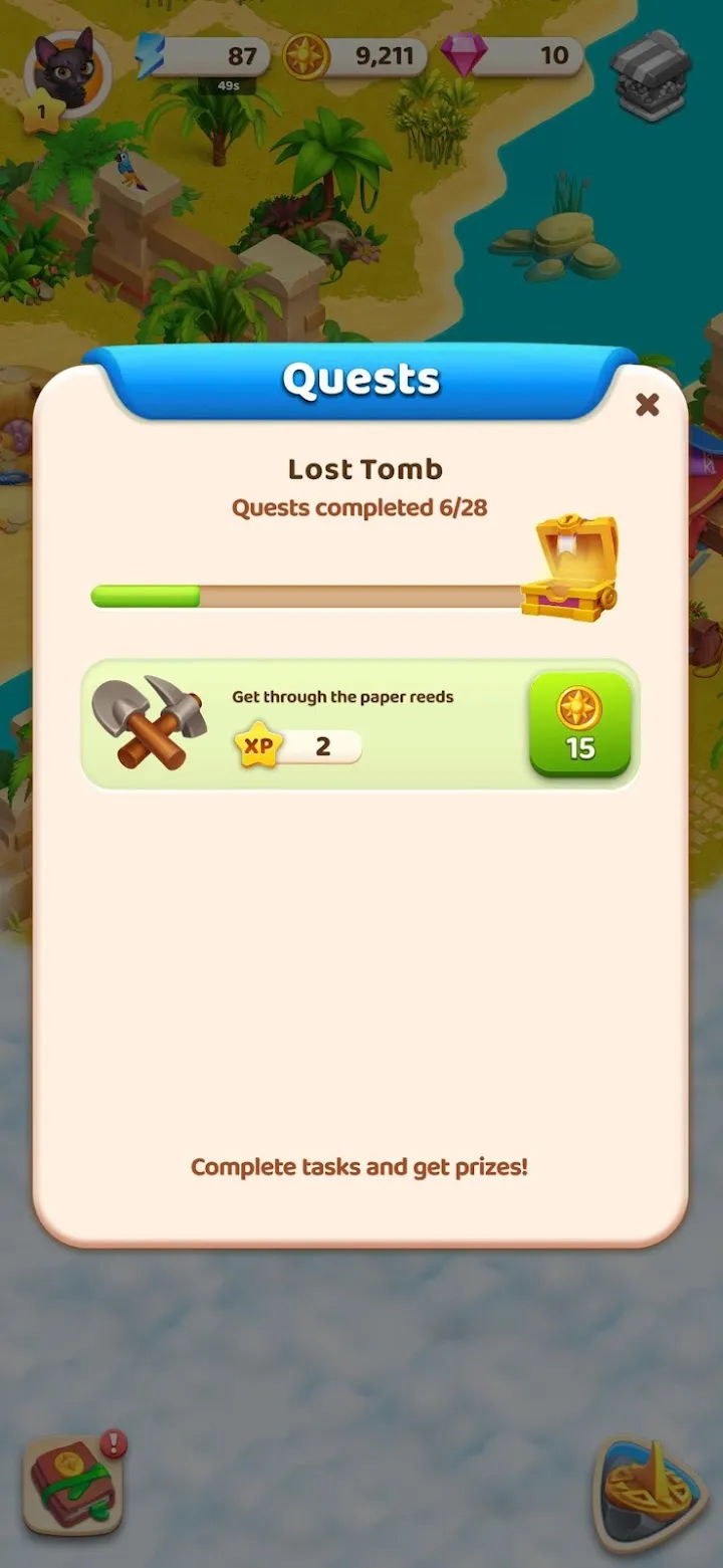 Widok rezydencji w grze